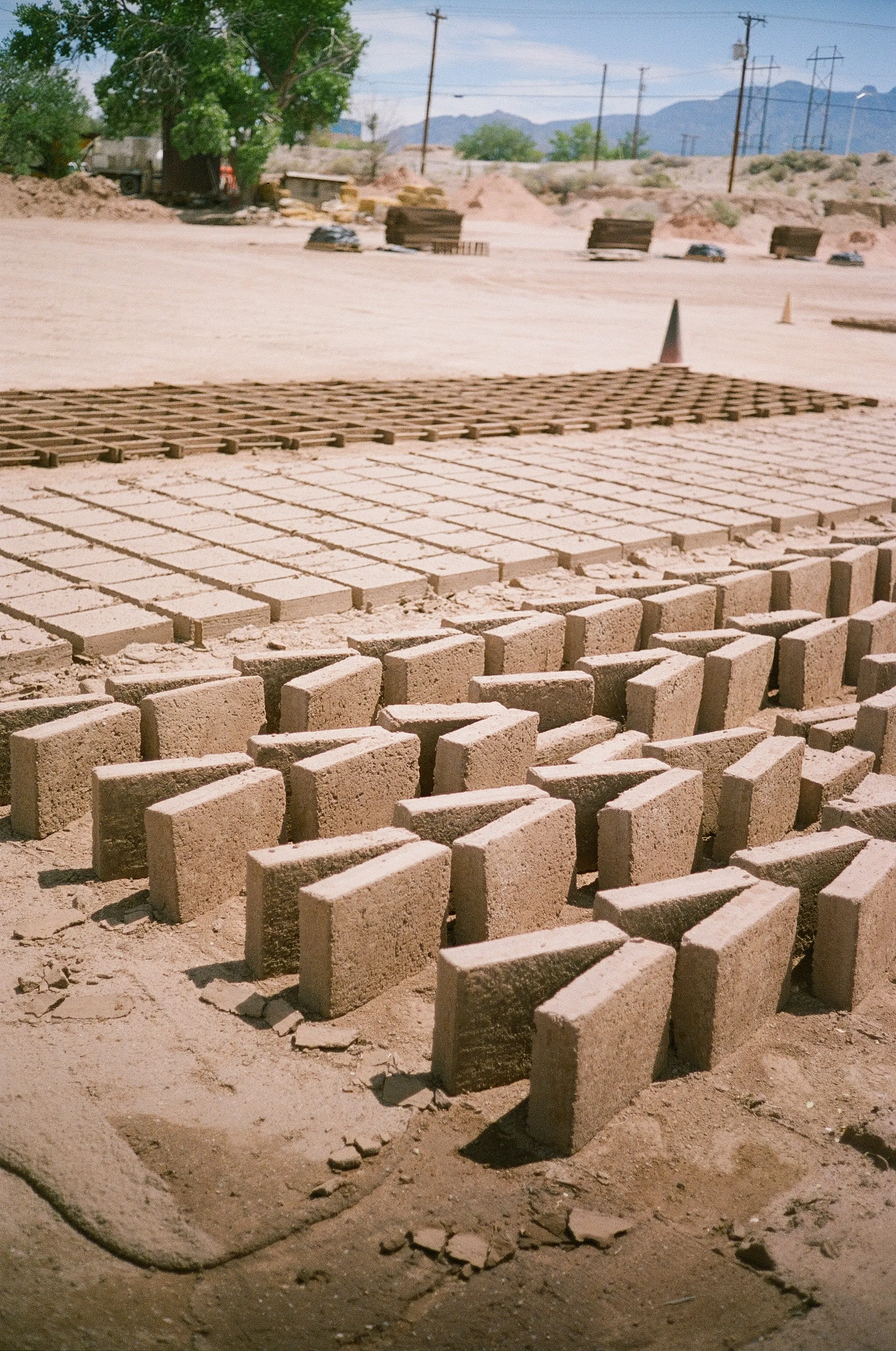 New Mexico Earth adobe brickyard